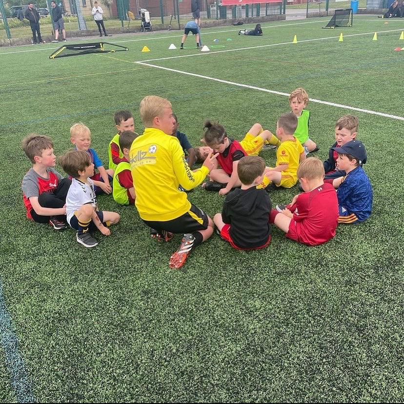 Children playing football at Skillz Skool